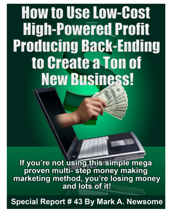 Monetizing your back end