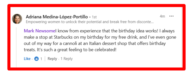 Acknowledge your customers