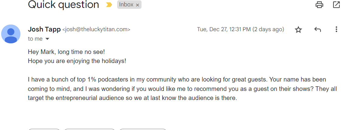 Getting the word out